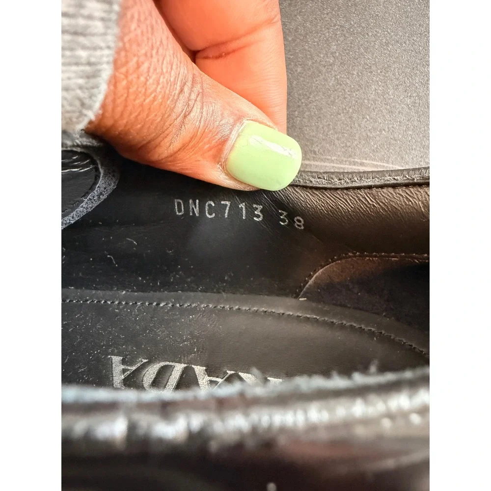 Prada leather derby
